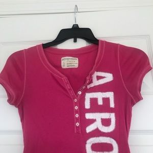 🍁 Aeropostale Fitted Pink T-Shirt